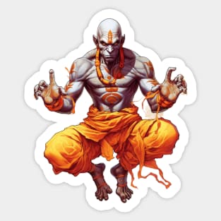 Dhalsim from Street Fighter Design Sticker